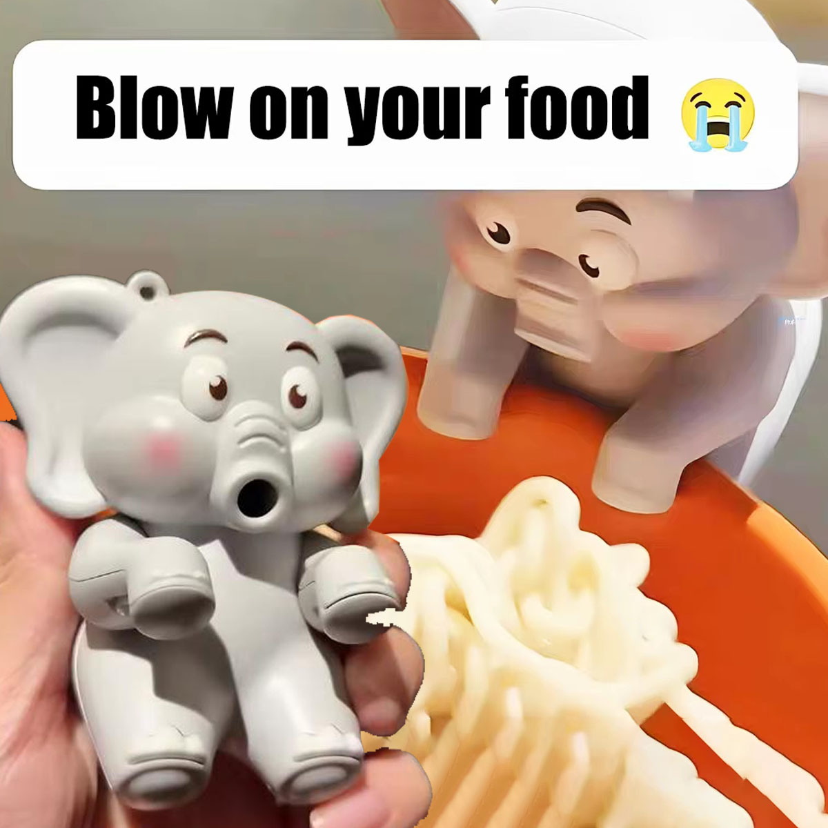 Baby Food Usa - Mini Ventilador de Elefante Fofo, Auxiliar