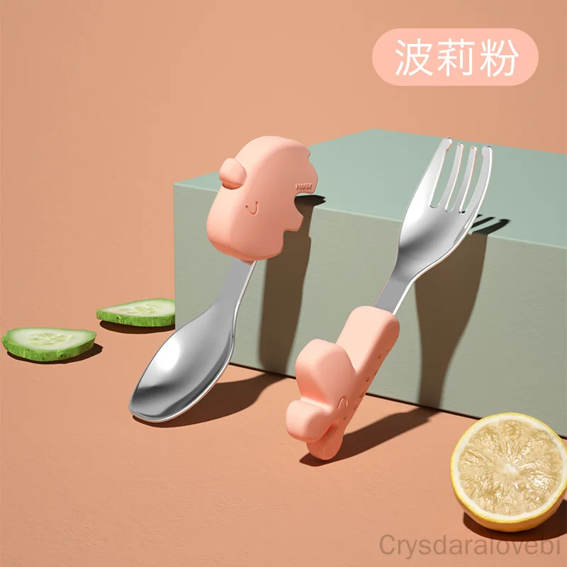 Baby Food Japan - 1 conjunto de elefante garfo curto