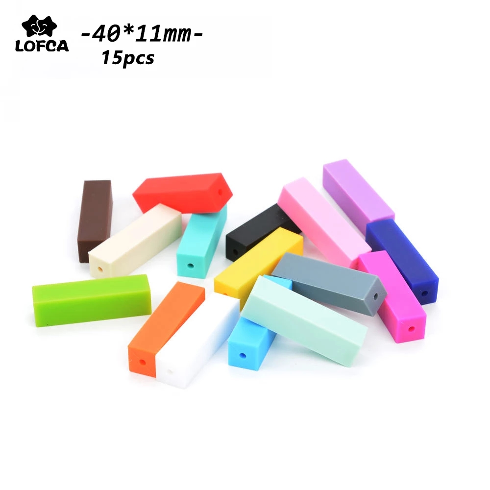 Baby Food Quality - Lofca 15 pçs dentição silicone contas