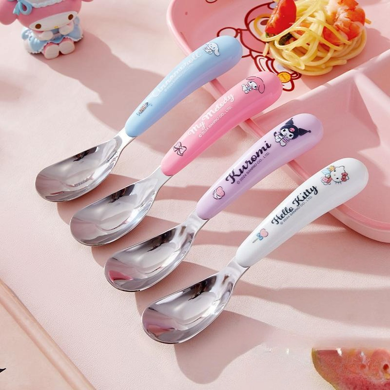 Baby Food Japan - Colher de Aço Inoxidável em Forma