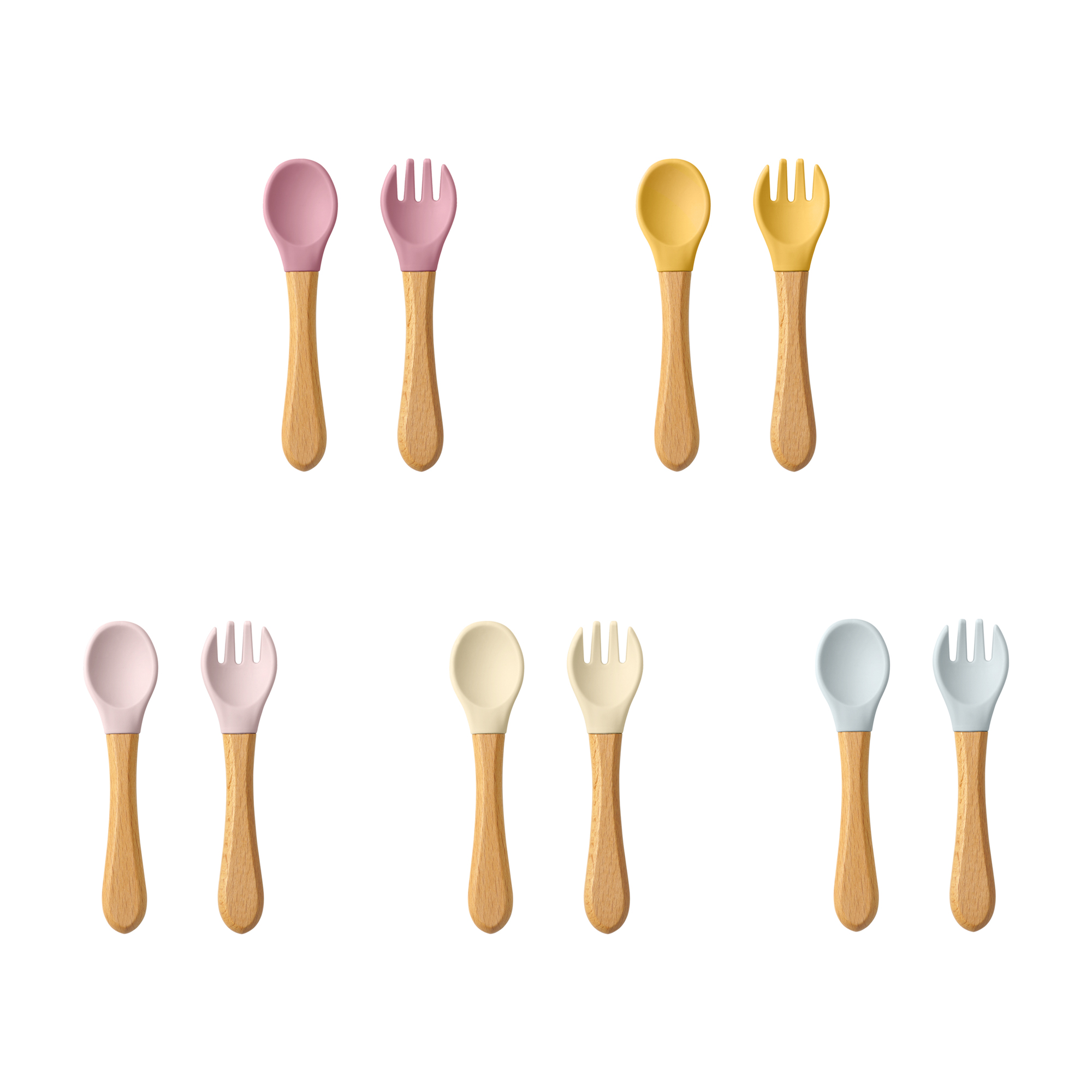 Baby Food Bites - Conjunto de utensílios para aprendizagem de