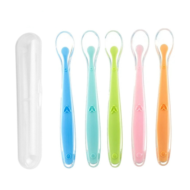 Baby Food Bites - Colheres de silicone para bebês sem