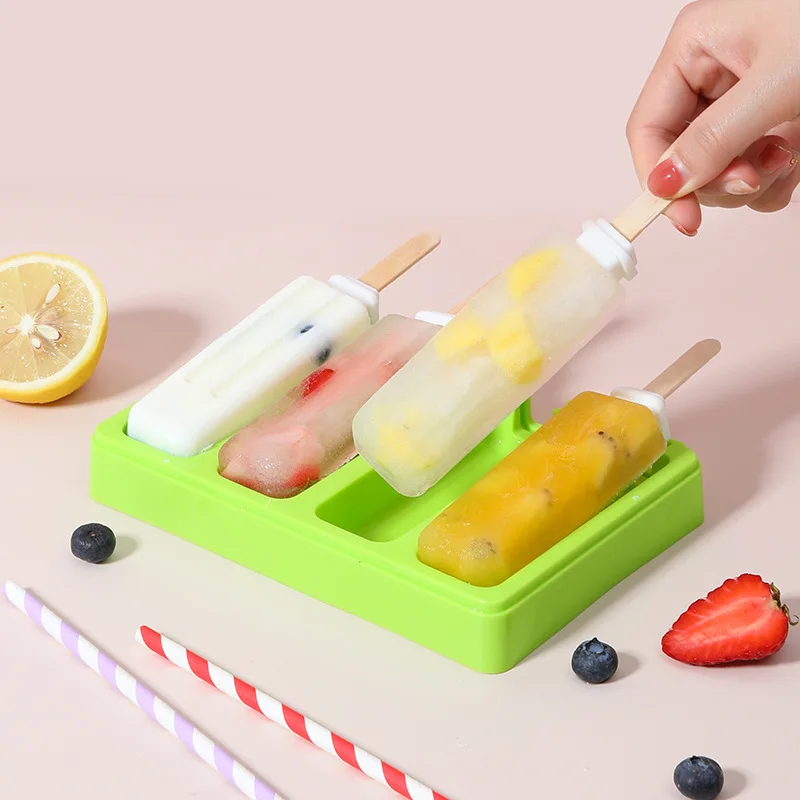 Square Ellipse Ice Cream Popsi - Baby Food Quality avaliação e preço