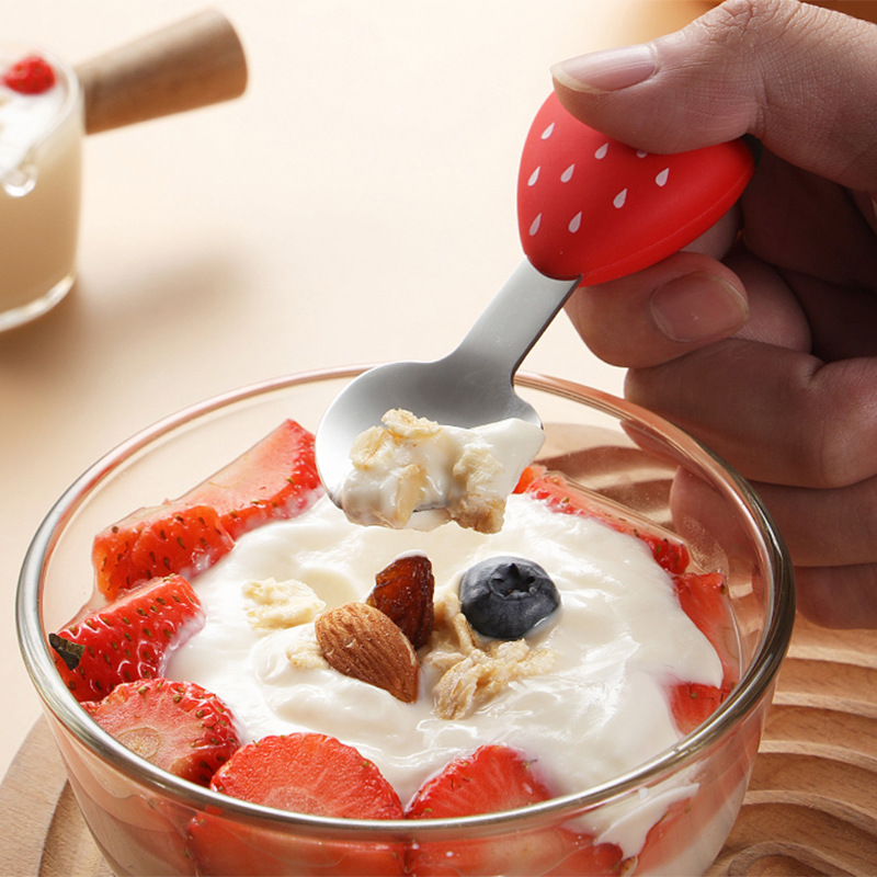 Talheres Infantis em Aço Inoxi - Baby Food Quantity avaliação e preço