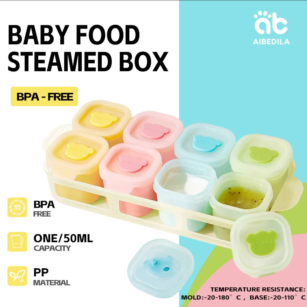 AIBEDILA Bandeja de Silicone p - Baby Food Containers Glass avaliação e preço