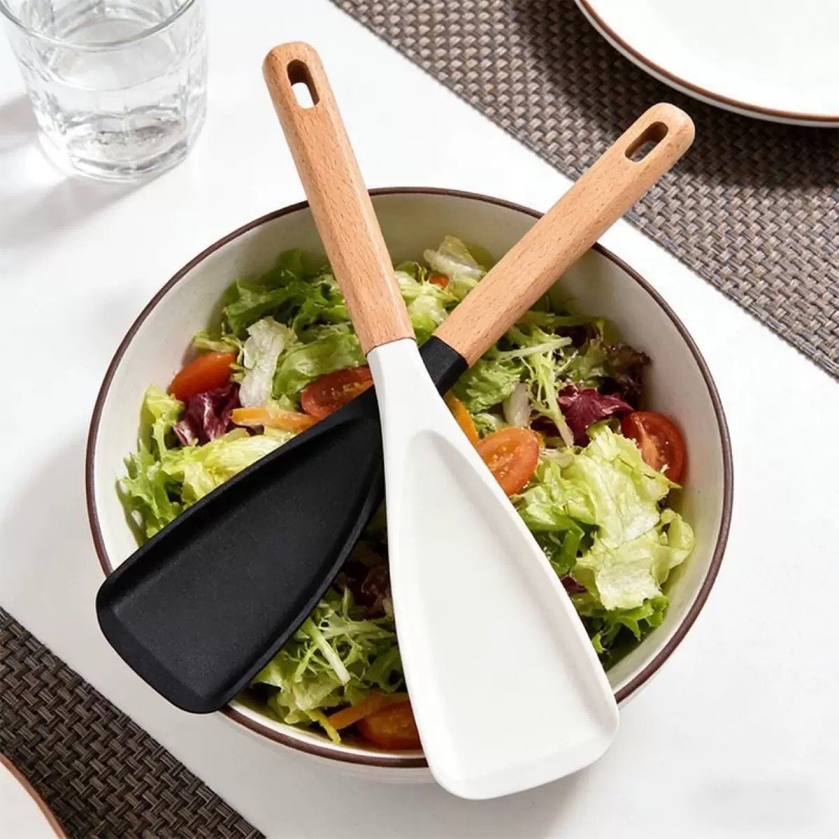 Espátula de salada com cabo de - Baby Food Usa avaliação e preço