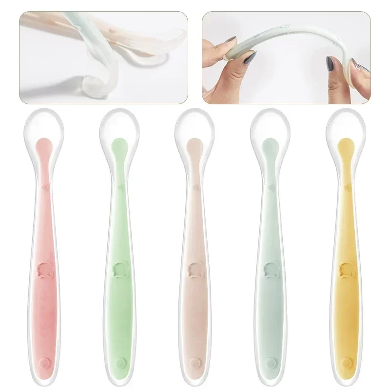 Colher de silicone macio para  - Baby Food Bites avaliação e preço
