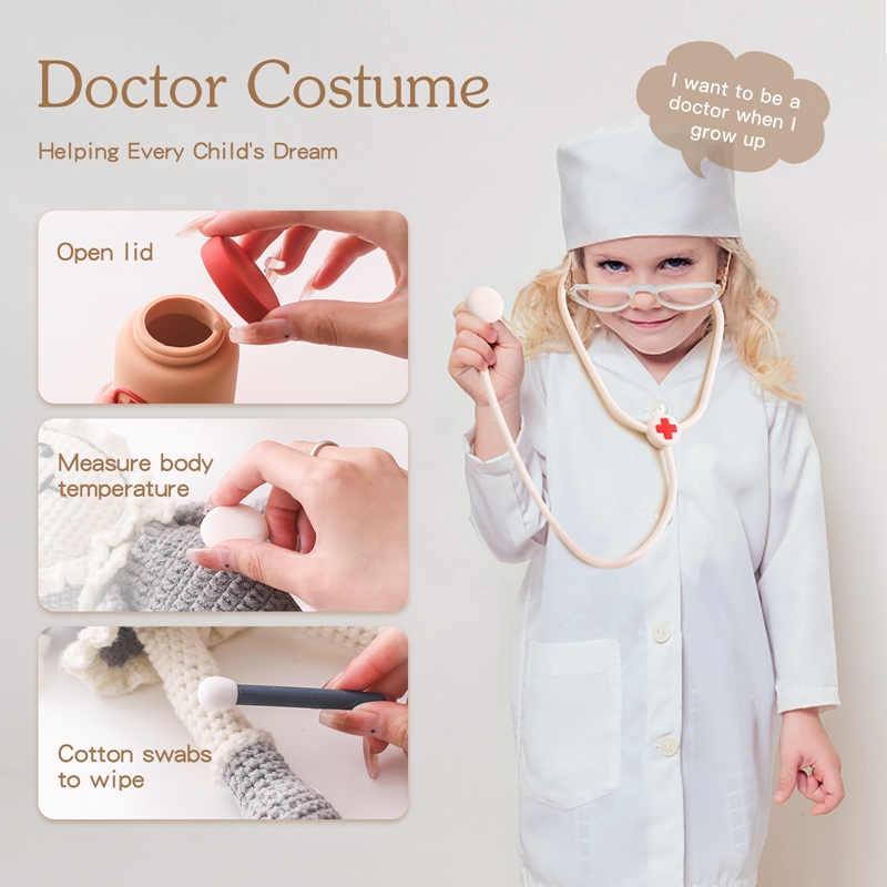 Médico brinquedos fingir silic - Baby Food Quantity avaliação e preço