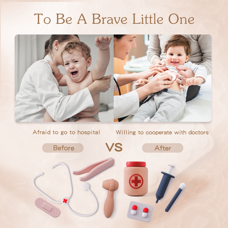 Médico brinquedos fingir silic - Baby Food Quantity avaliação e preço