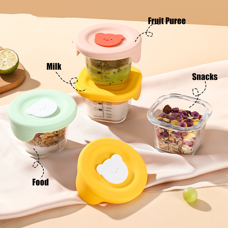 Frascos de vidro para armazena - Baby Food Containers Glass avaliação e preço