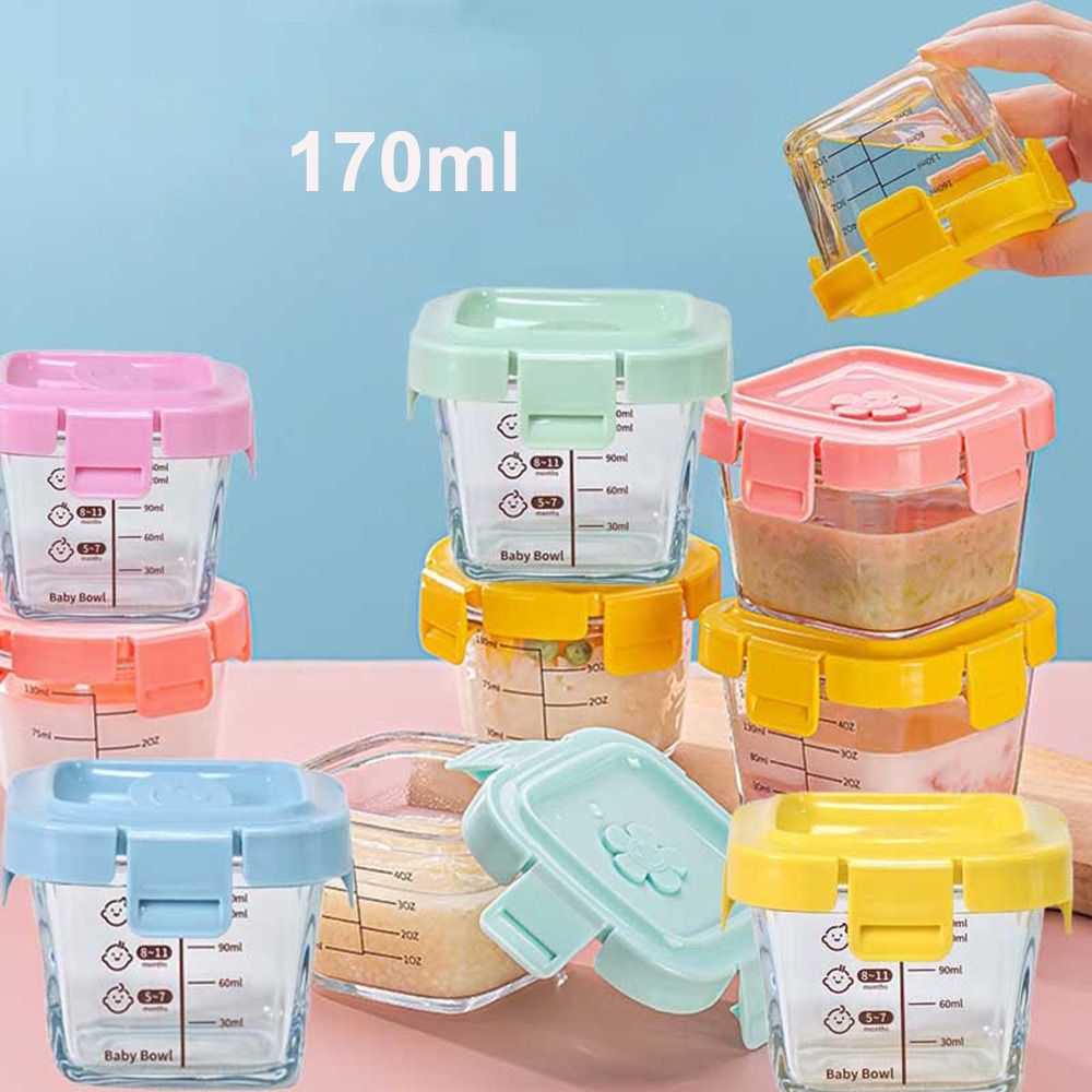 Moda 170ml caixa de armazename - Baby Food Containers Glass avaliação e preço